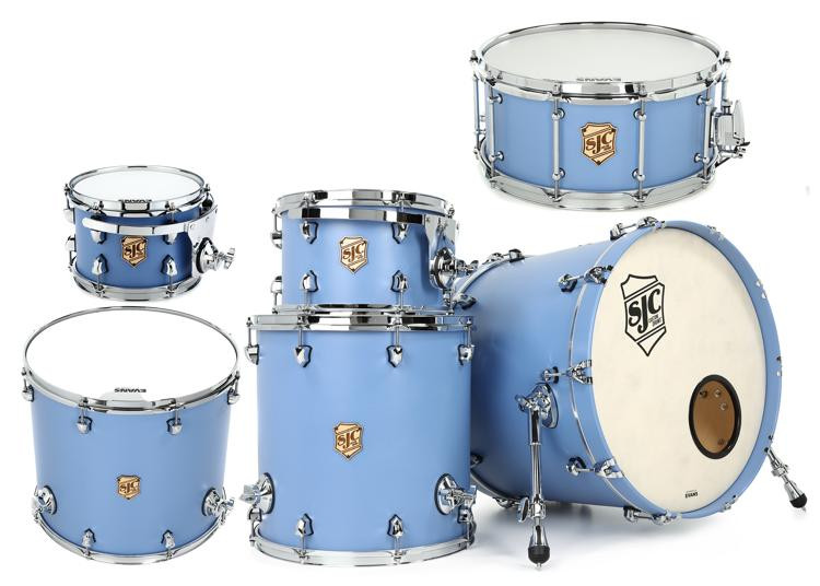 SJC Custom Drums Tour Series 6 Piece Shell Pack Lavender Ash