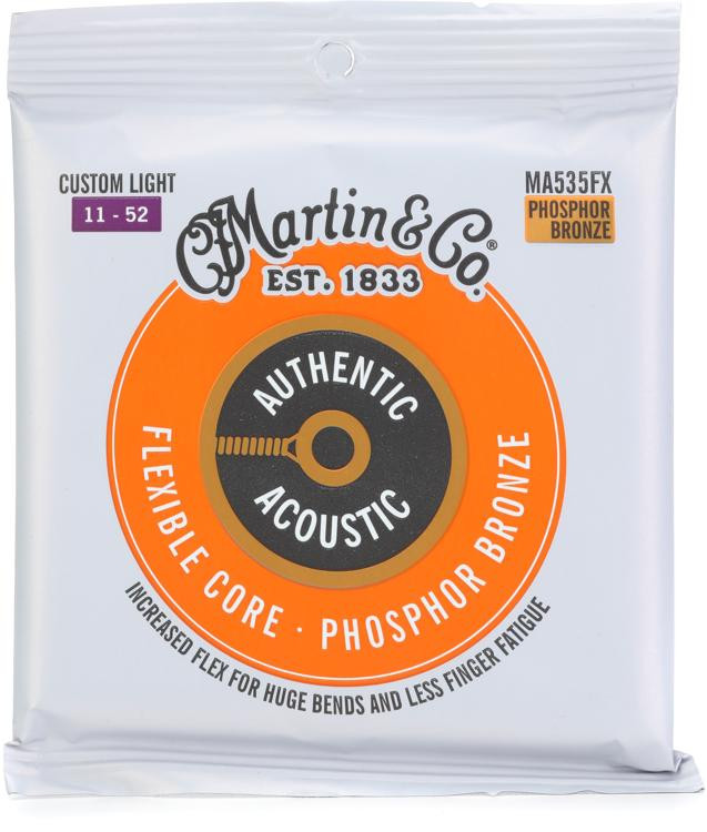 Martin Ma Fx Authentic Flexible Core Phosphor Bronze Acoustic