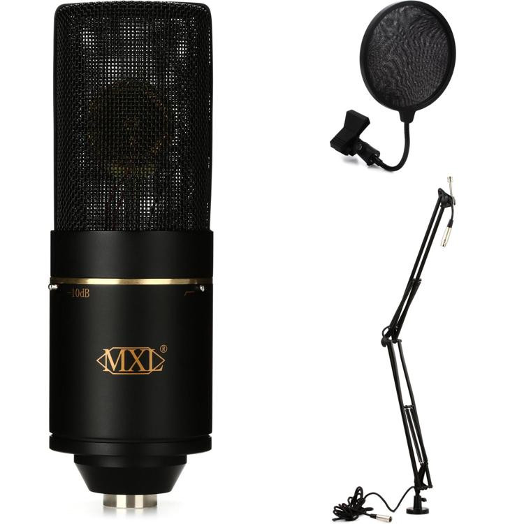 MXL 770X Multi Pattern Condenser Microphone Bundle With Desktop Boom