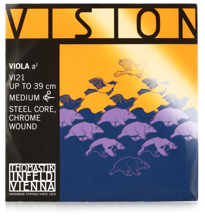 Thomastik Infeld VI21 Vision Viola A String 4 4 Size Chrome Wound