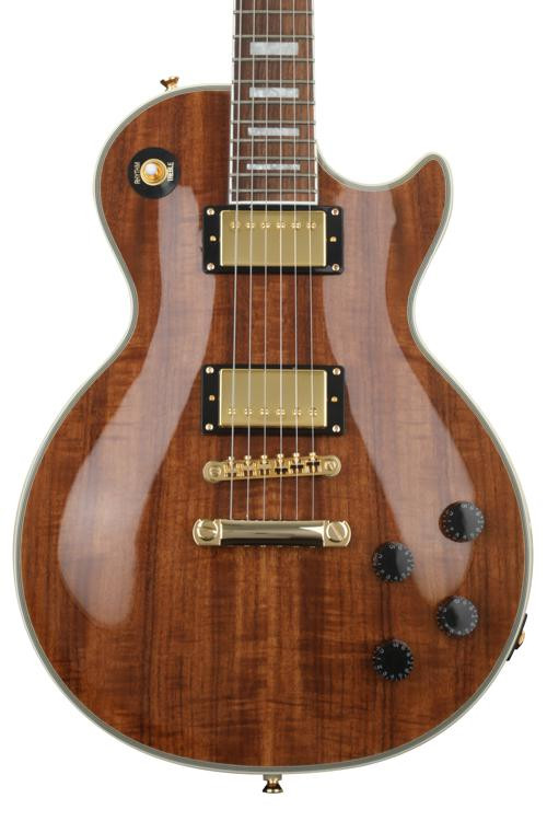 Epiphone Les Paul Custom Pro Koa Natural Sweetwater