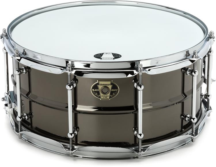 Ludwig Black Magic Snare Drum 6 5 X 14 Inch Chrome Hardware