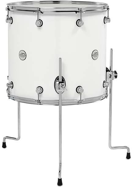 Dw Design Series Floor Tom Inch X Inch Gloss White Sweetwater