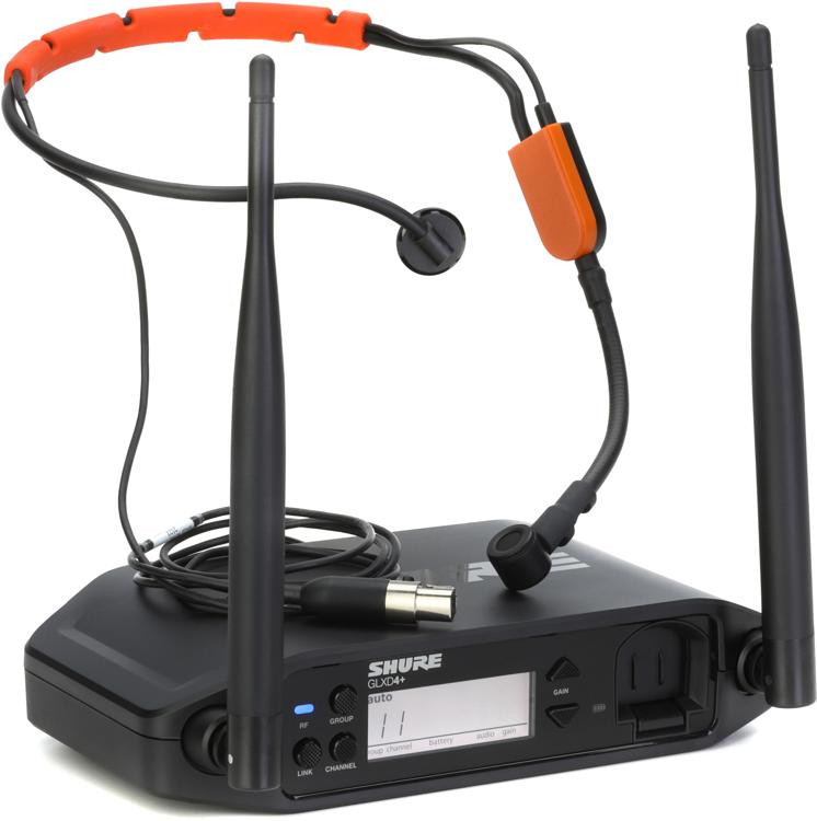 Shure Glxd Digital Wireless Headset System With Sm Fh Microphone