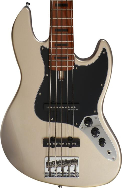 Sire Marcus Miller V String Bass Guitar Champagne Gold Metallic