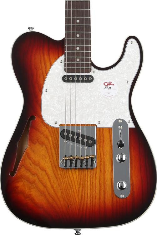 G L Tribute Asat Classic Semi Hollow Electric Guitar Antique Sunburst