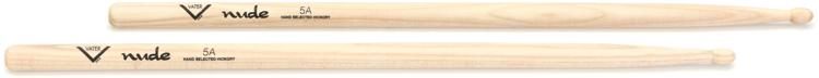 Vater Nude Series Hickory Drumsticks 5A Wood Tip Sweetwater