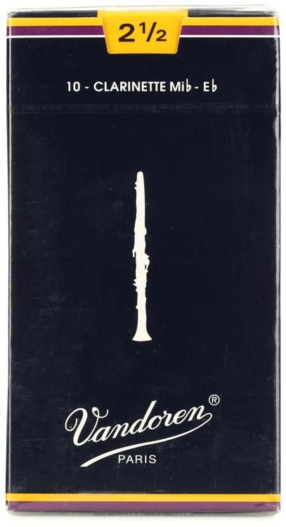 Vandoren CR1125 Traditional Eb Clarinet Reed 2 5 10 Pack Sweetwater