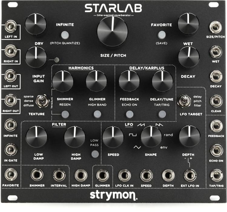 Strymon Starlab Eurorack Time Warped Reverberator Module Black