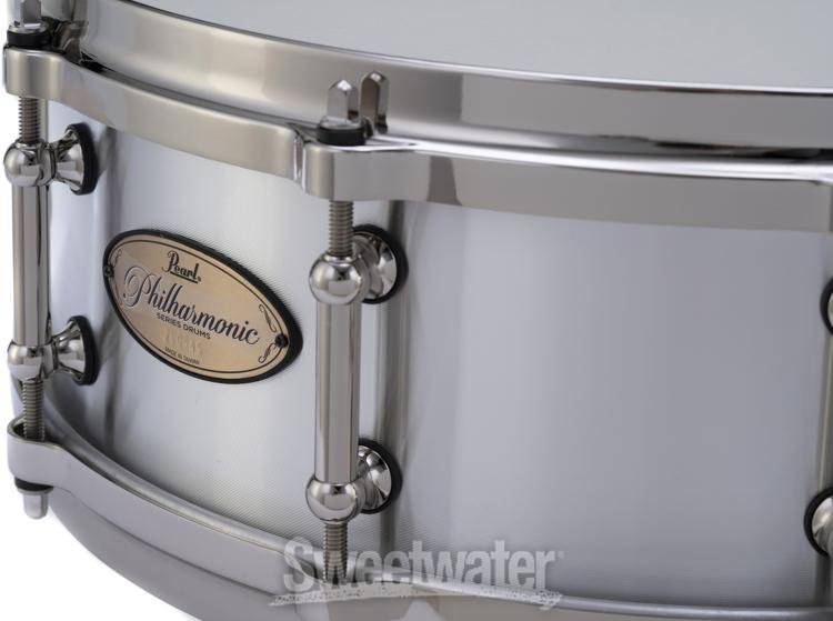 Pearl Philharmonic Cast Aluminum Snare Drum Inch X Inch Sweetwater