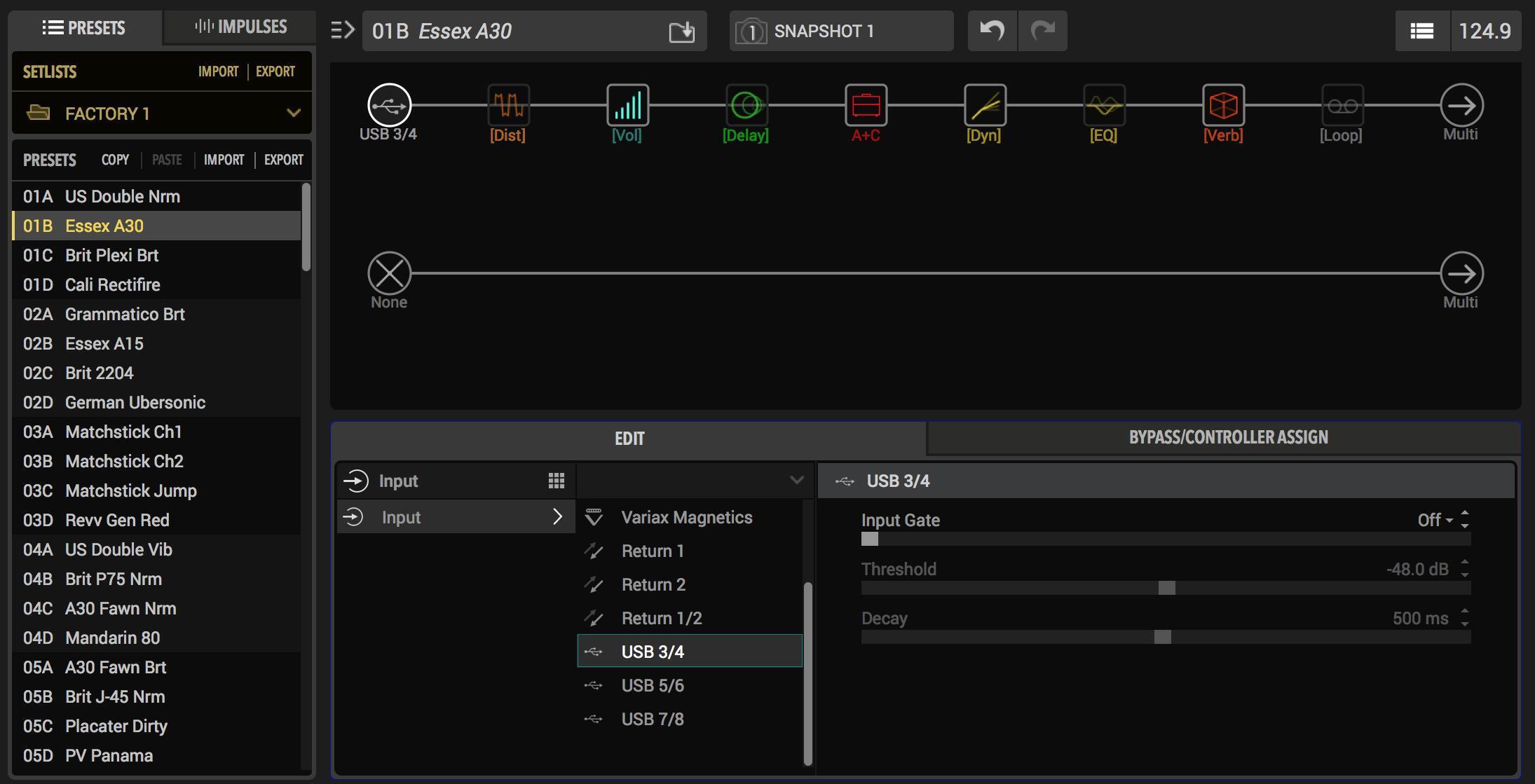 Re Amping With Line Helix Insync