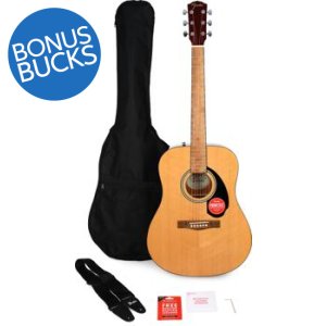 Fender FA115 Dreadnought Acoustic Guitar Pack - Natural