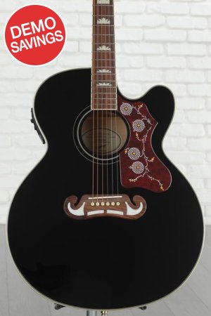 Photo of Epiphone J-200EC Studio Acoustic-Electric Guitar - Black