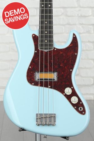 Photo of Fender Gold Foil Jazz Bass 4-string Bass Guitar - Sonic Blue