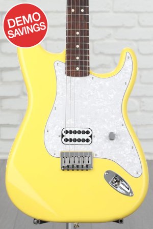 Photo of Fender Tom DeLonge Stratocaster Electric Guitar - Graffiti Yellow