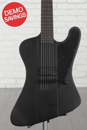 Photo of ESP LTD Phoenix-7 Baritone Black Metal Electric Guitar - Black Satin