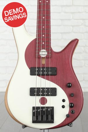 Photo of Fodera Yin Yang 4 Standard Purpleheart Bass Guitar - Natural with Fodera-Duncan Pickups