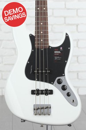 Photo of Fender American Performer Jazz Bass - Arctic White with Rosewood Fingerboard