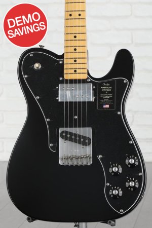 Photo of Fender American Vintage II 1977 Telecaster Custom Electric Guitar - Black