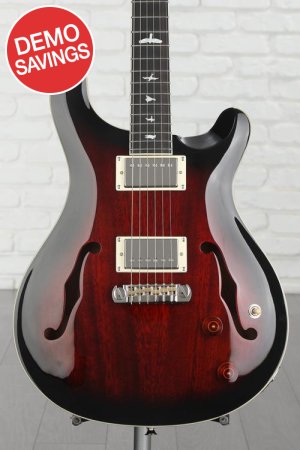 Photo of PRS SE Hollowbody Standard Electric Guitar - Fire Red Burst