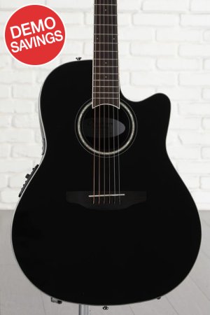 Photo of Ovation Celebrity Standard Mid-Depth Acoustic-Electric Guitar - Black