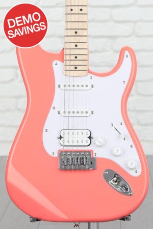 Photo of Squier Sonic Stratocaster HSS Electric Guitar - Tahitian Coral