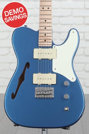 Photo of Squier Paranormal Cabronita Telecaster Thinline - Lake Placid Blue with Parchment Pickguard