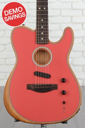 Photo of Fender Acoustasonic Player Telecaster Acoustic-electric Guitar - Fiesta Red, Sweetwater Exclusive