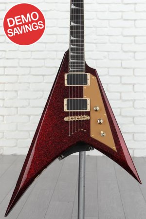 Photo of ESP LTD KH-V Kirk Hammett Signature Electric Guitar - Red Sparkle