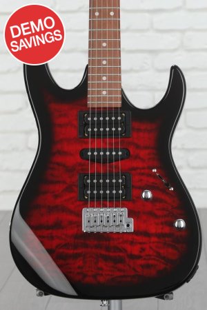 Photo of Ibanez Gio GRX70QA Electric Guitar - Transparent Red Burst