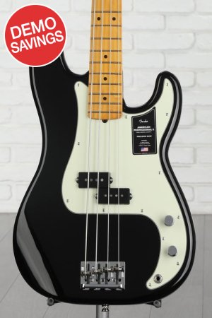Photo of Fender American Professional II Precision Bass - Black with Maple Fingerboard