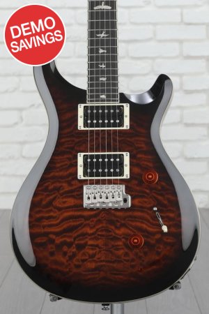 Photo of PRS SE Custom 24 Electric Guitar - Quilted Black Gold Sunburst