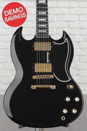 Photo of Gibson Custom SG Custom - Ebony with Ebony Fingerboard