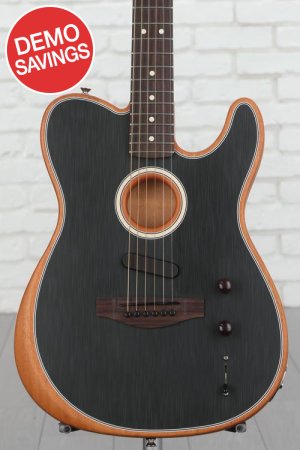 Photo of Fender Acoustasonic Player Telecaster Acoustic-electric Guitar - Brushed Black with Rosewood Fingerboard