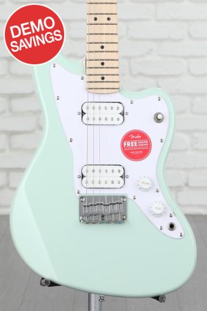 Photo of Squier Mini Jazzmaster HH Electric Guitar - Surf Green with Maple Fingerboard
