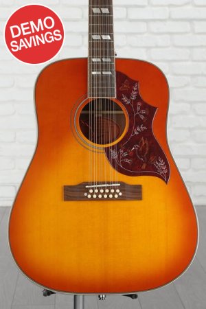 Photo of Epiphone Hummingbird 12-string Acoustic-electric Guitar - Aged Cherry Sunburst Gloss