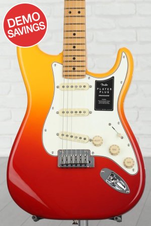 Photo of Fender Player Plus Stratocaster Electric Guitar - Tequila Sunrise with Maple Fingerboard