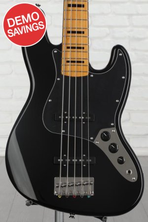 Squier Classic Vibe '70s Jazz Bass V - Black with Maple 