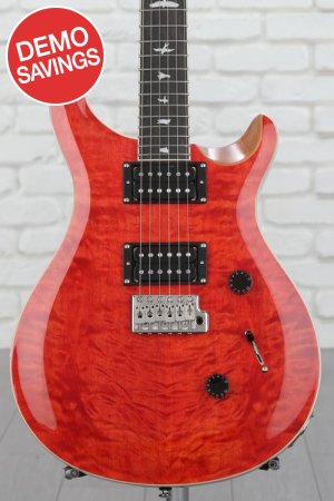 Photo of PRS SE Custom 24 Electric Guitar - Quilt Blood Orange, Sweetwater Exclusive