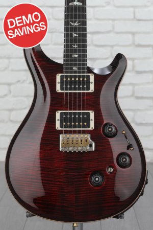Photo of PRS Custom 24 Piezo Electric Guitar with Pattern Thin Neck - Fire Red Burst 10-Top