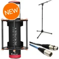Photo of Manley Reference Cardioid Large-diaphragm Tube Condenser Microphone Bundle with Stand and Cable