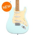 Photo of Squier 40th Anniversary Stratocaster Electric Guitar, Vintage Edition - Satin Sonic Blue with Maple Fingerboard