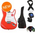 Photo of Squier Bullet Strat HT Essentials Bundle - Fiesta Red with Indian Laurel Fingerboard