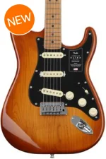 Photo of Fender American Ultra Stratocaster - Honeyburst with Roasted Maple Fingerboard, Sweetwater Exclusive