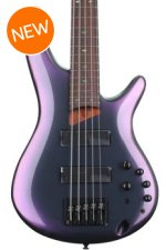 的照片Ibanez说SR505E低音吉他——黑色极光破裂