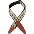Photo of Levy's MSSN80 2-inch Southwest Print Polyester Jacquard Guitar Strap - Tan
