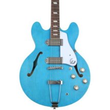 Review The Epiphone Casino Worn Hollowbody Worn Blue Denim Sweetwater