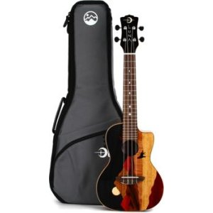 Luna Vista Wolf Acoustic-electric Concert Ukulele - Gloss Natural