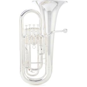 Yamaha YEP-321S 4-valve Intermediate Euphonium and Stand - Silver