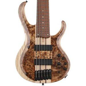 w/ Spalted Maple Top w/ Gig Bag and Stand Ibanez GSR206SM 6-String Electric...